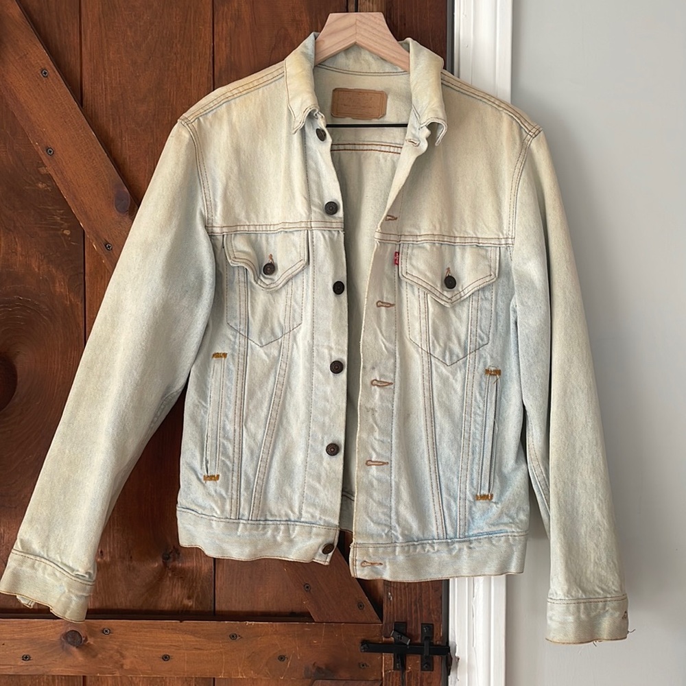Vintage 70s Sunbleached Levi Denim Jacket